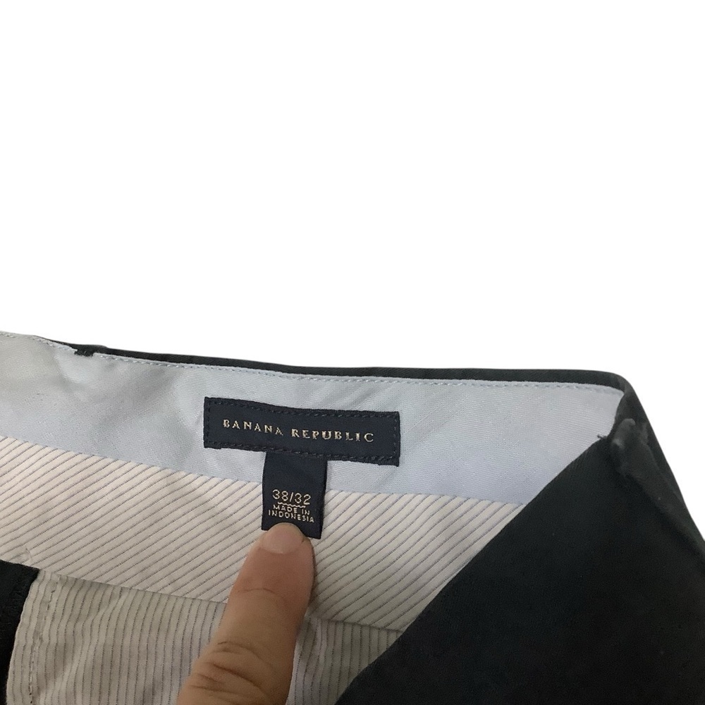 Banana Republic Pleated Slacks Sz 38 / 31 Black - Picture 5 of 8